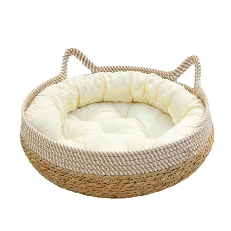 Rattan Woven Cat/Dog Bed-Murzelshop