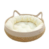 Rattan Woven Cat/Dog Bed-Murzelshop