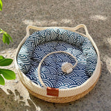 Rattan Woven Cat/Dog Bed-Murzelshop