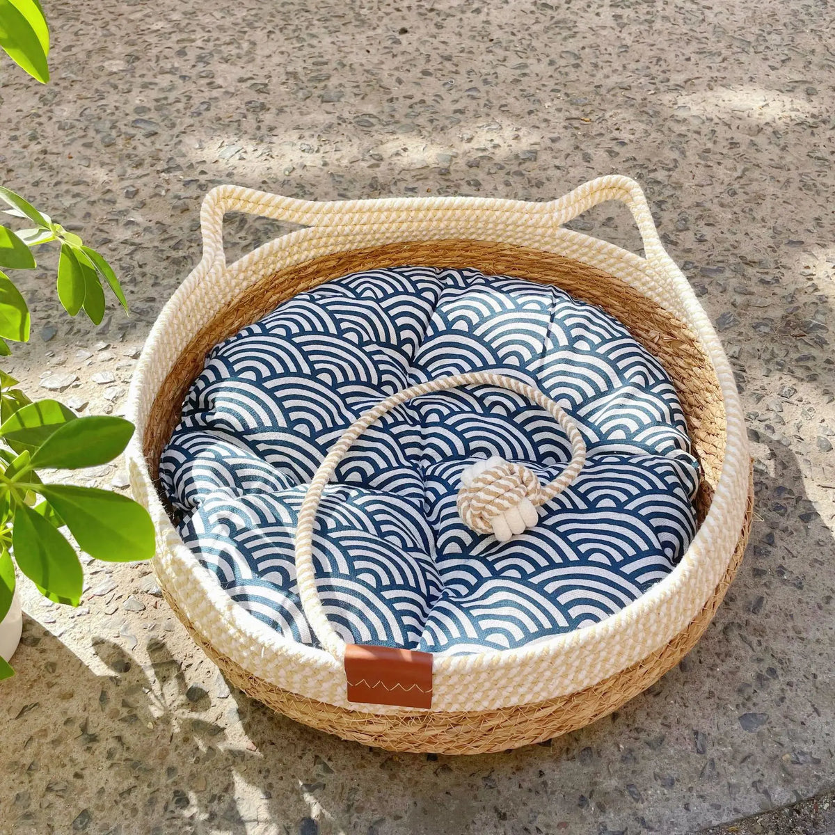 Rattan Woven Cat/Dog Bed-Murzelshop