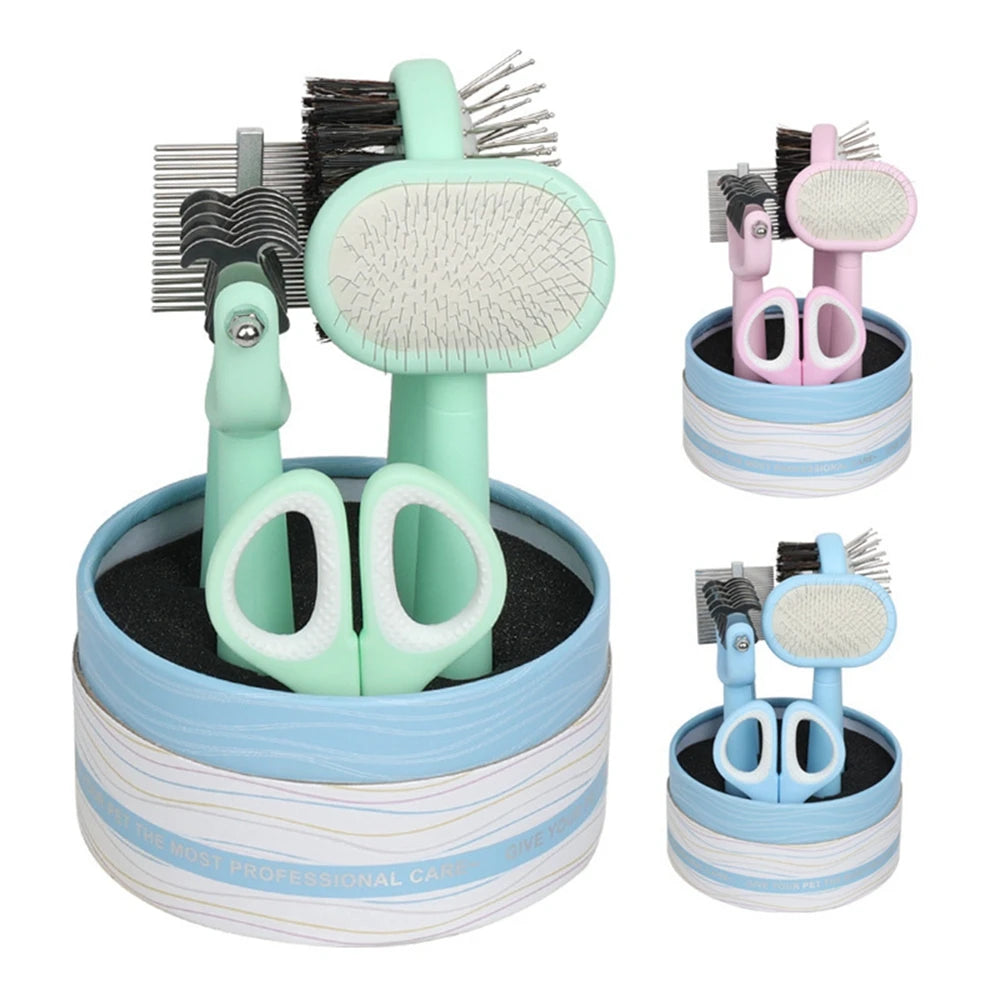 5Pcs/set  Pet Cleaning Brush Tool Kit