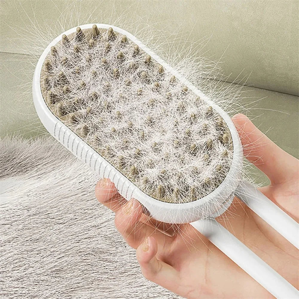 Pet Grooming Steam Comb 3- in- 1