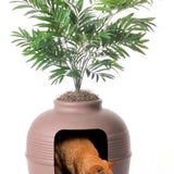 Hidden Cat Litter Box with Artificial Plant - MurzelshopHidden Cat Litter Box with Artificial Plant