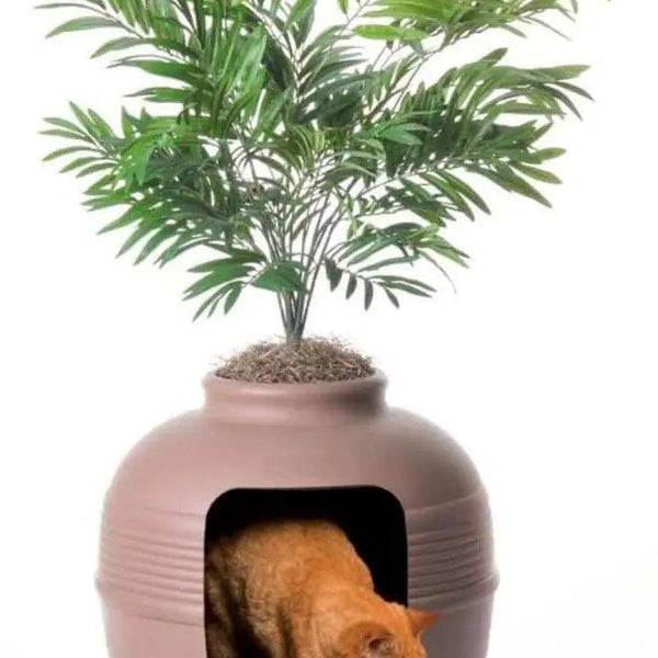 Hidden Cat Litter Box with Artificial Plant - MurzelshopHidden Cat Litter Box with Artificial Plant