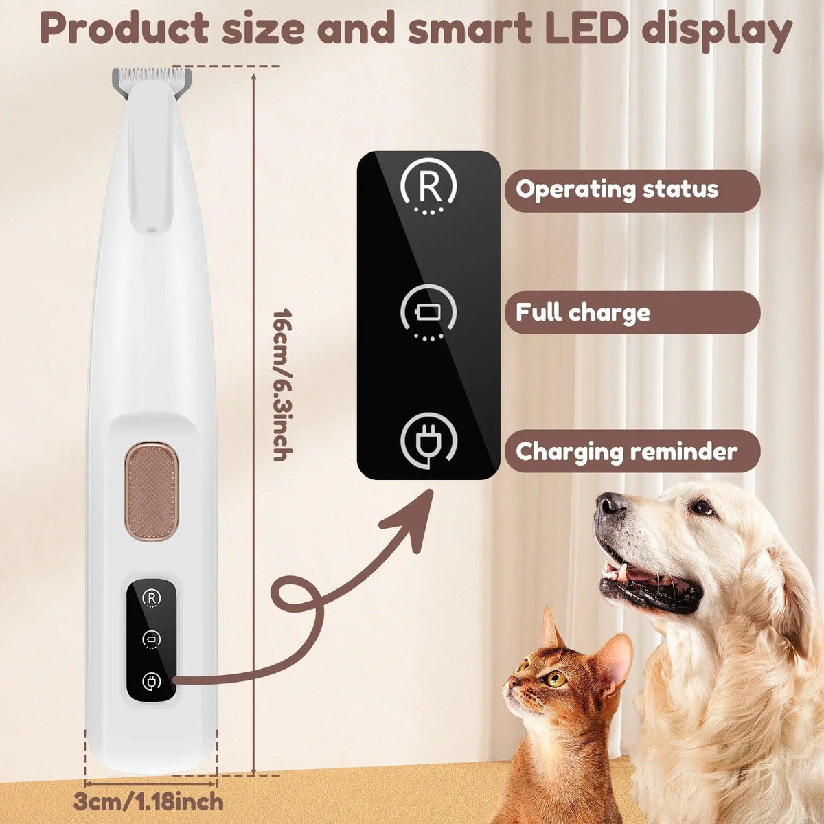 PawGlow LED Pet Grooming Trimmer - MurzelshopPawGlow LED Pet Grooming Trimmer