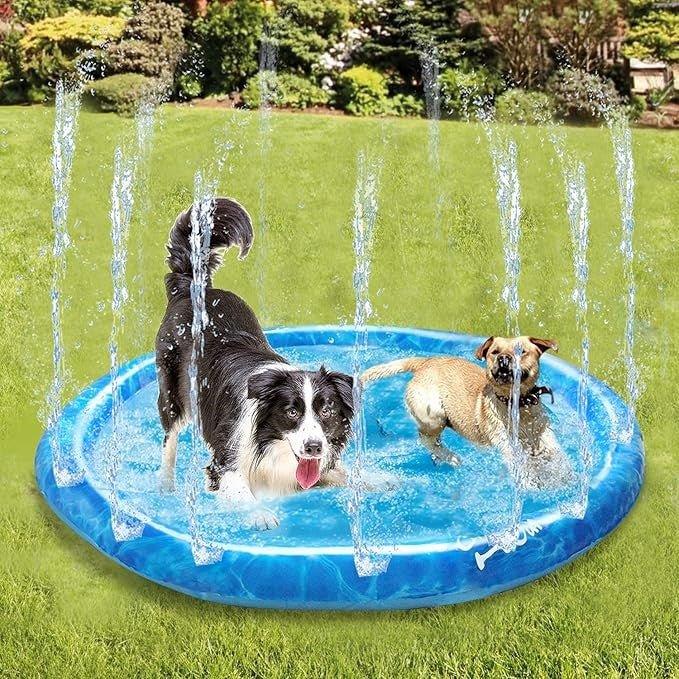 Paws Paradise Pool: Inflatable Pet Water Play Mat - MurzelshopPaws Paradise Pool: Inflatable Pet Water Play Mat