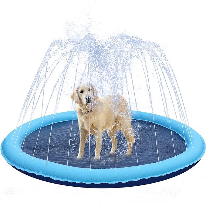 Paws Paradise Pool: Inflatable Pet Water Play Mat - MurzelshopPaws Paradise Pool: Inflatable Pet Water Play Mat