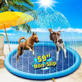 Paws Paradise Pool: Inflatable Pet Water Play Mat - MurzelshopPaws Paradise Pool: Inflatable Pet Water Play Mat